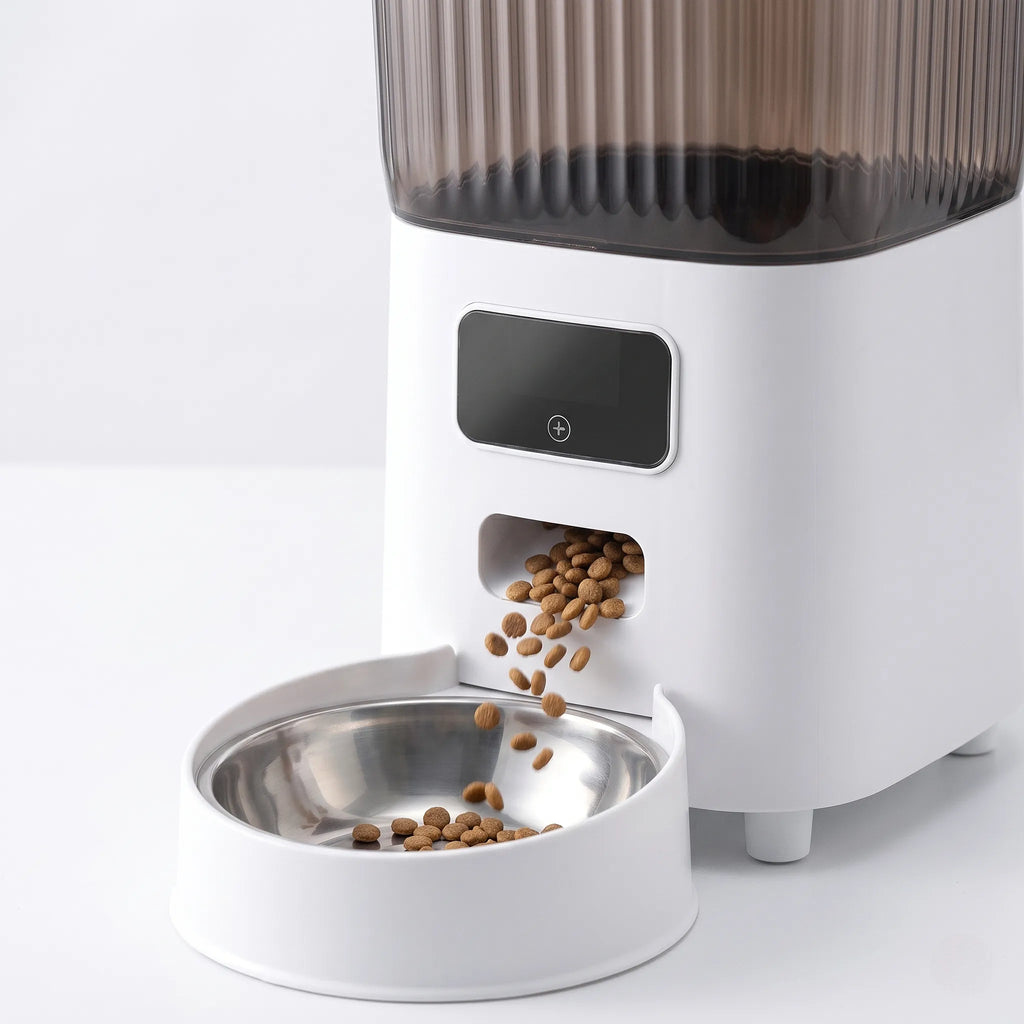 Distributeur croquettes silencieux Maison Féline